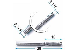 DJTOL N1LX3.10-фреза спиральная  однозаходная