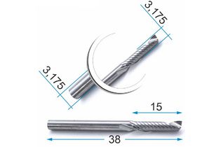 DJTOL N1LX3.15 -фреза прямая однозаходная